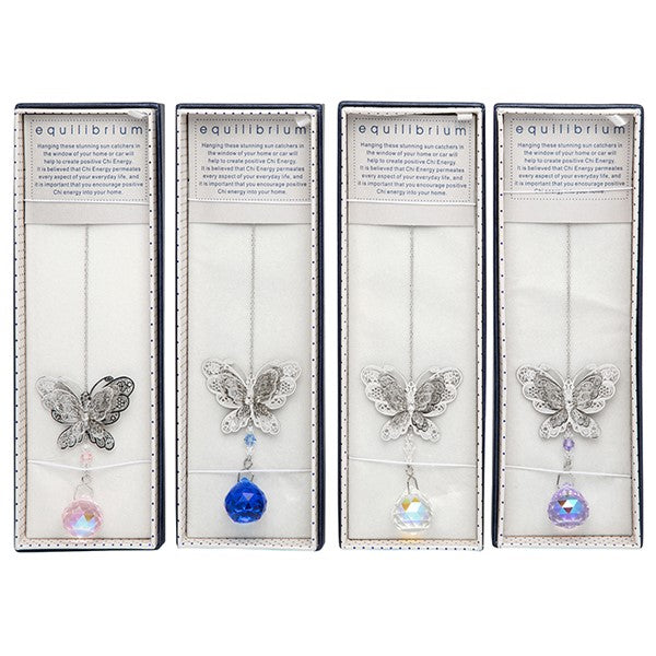 3D Butterfly & Crystal Suncatcher