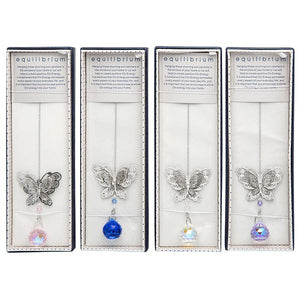3D Butterfly & Crystal Suncatcher