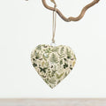 Fern & Foliage Hanging Metal Heart