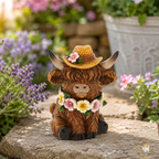 Garden Highland Cow Ornaments