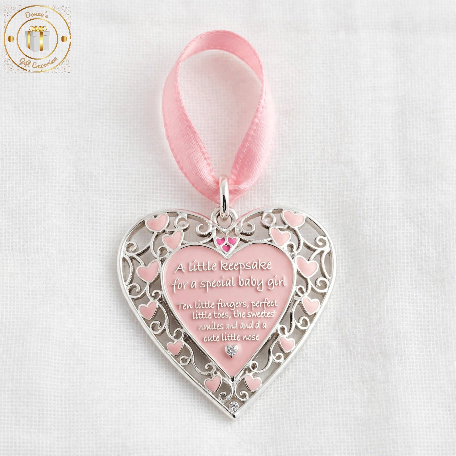 Special Baby Girl Keepsake Heart