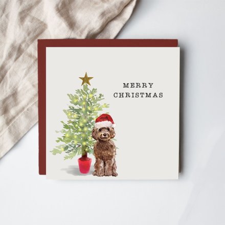 Merry Christmas Cockapoo Card