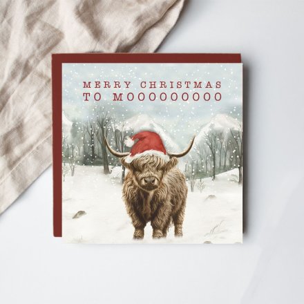 Merry Christmas To Moo Card