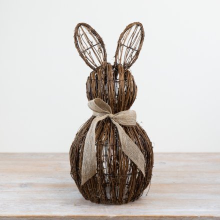 Brown Rattan Bunny Rabbits