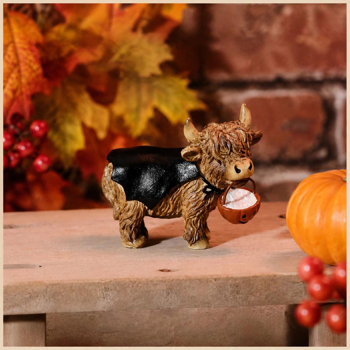 Halloween Highland Cow -  Trick or Treat Pumpkin Bucket