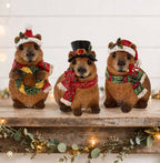 Christmas Capybara Ornament – Festive Woodland Decoration