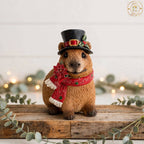 Christmas Capybara Ornament – Festive Woodland Decoration