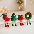Festive Christmas Shelf Sitter Decorations - Tree Stocking Wreath Present