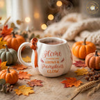 Autumn Pumpkin & Bow Mug