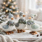 Festive Christmas Duck Couple – Set of 2