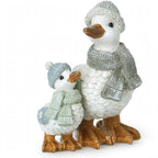 Mummy and Baby Winter Duck Decoration - Mother and Duckling Christmas Ornament