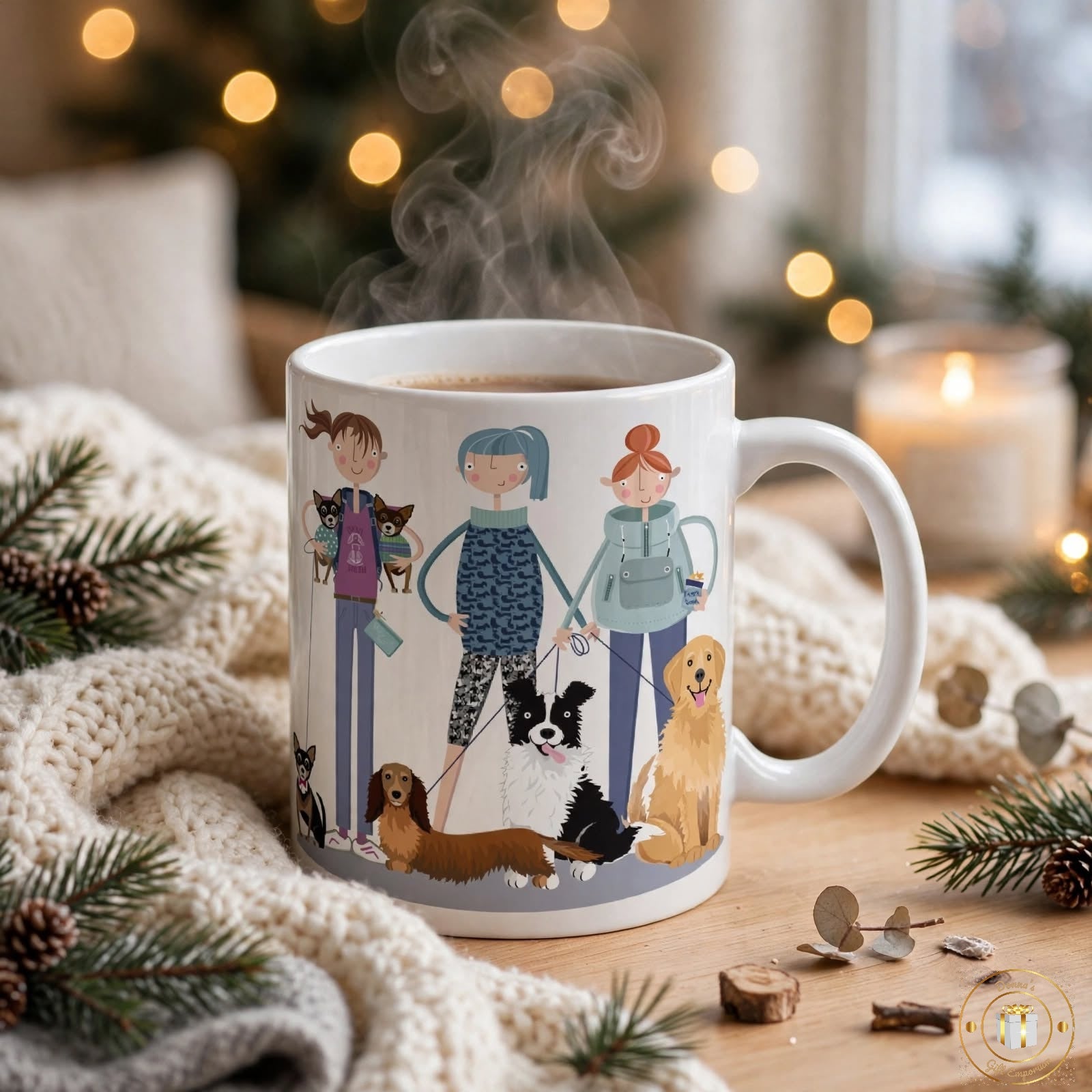Dog Walkers Club Ceramic Mug - Gift for Dog Lovers / Dog Mum Mug