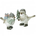 Pair of Festive Christmas Robin Birds