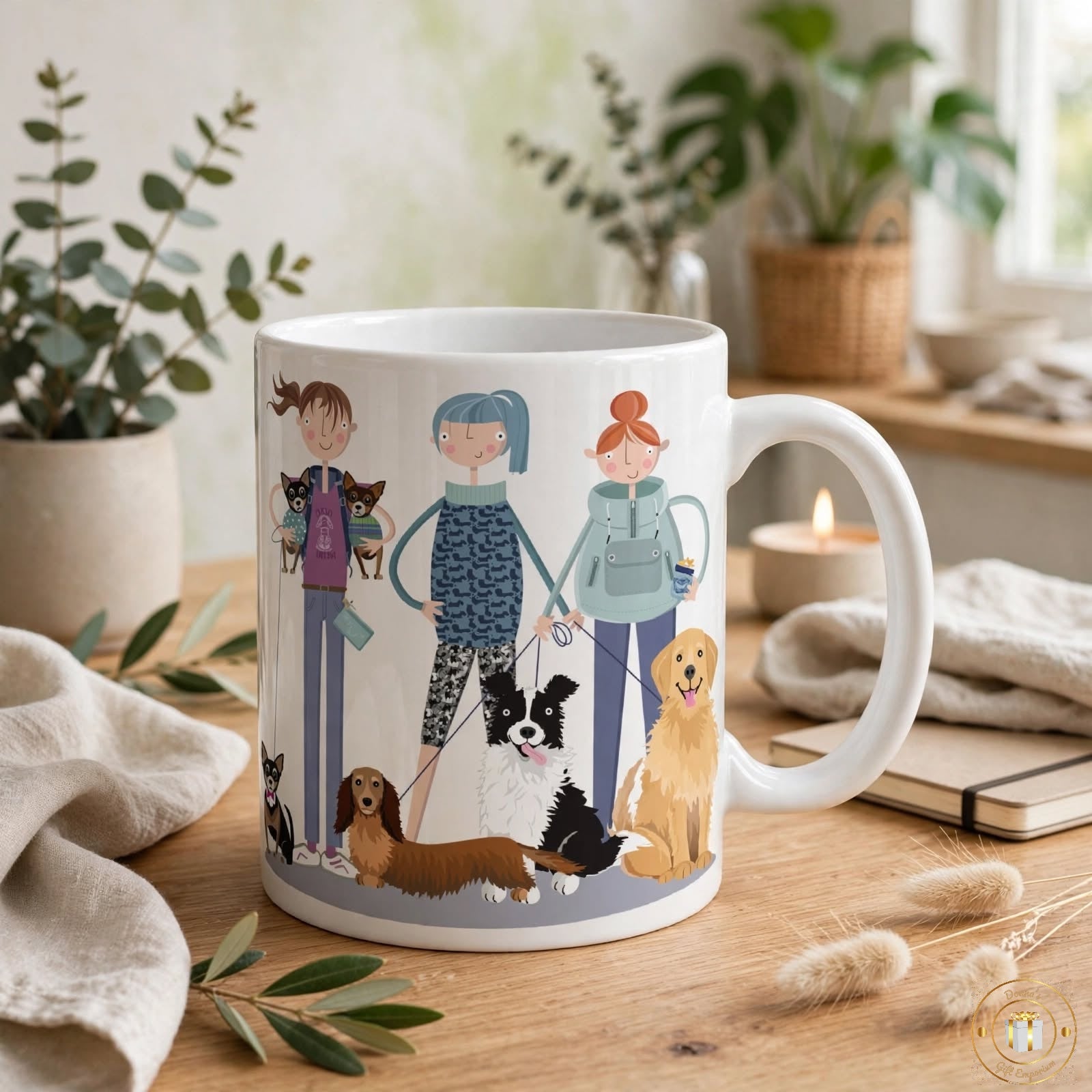 Dog Walkers Club Ceramic Mug - Gift for Dog Lovers / Dog Mum Mug
