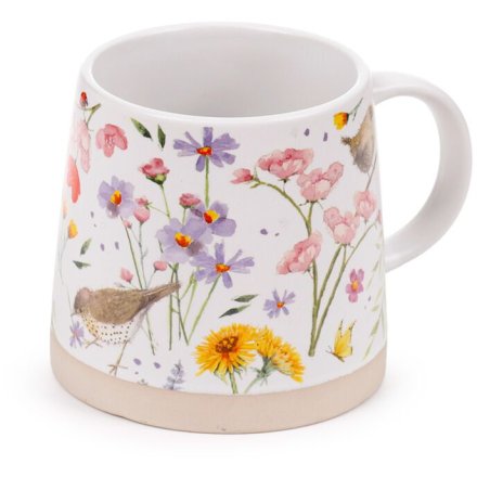 Jan Pashley Wings & Wildflowers Tapered Stoneware Mug