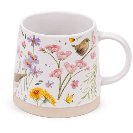 Jan Pashley Wings & Wildflowers Tapered Stoneware Mug