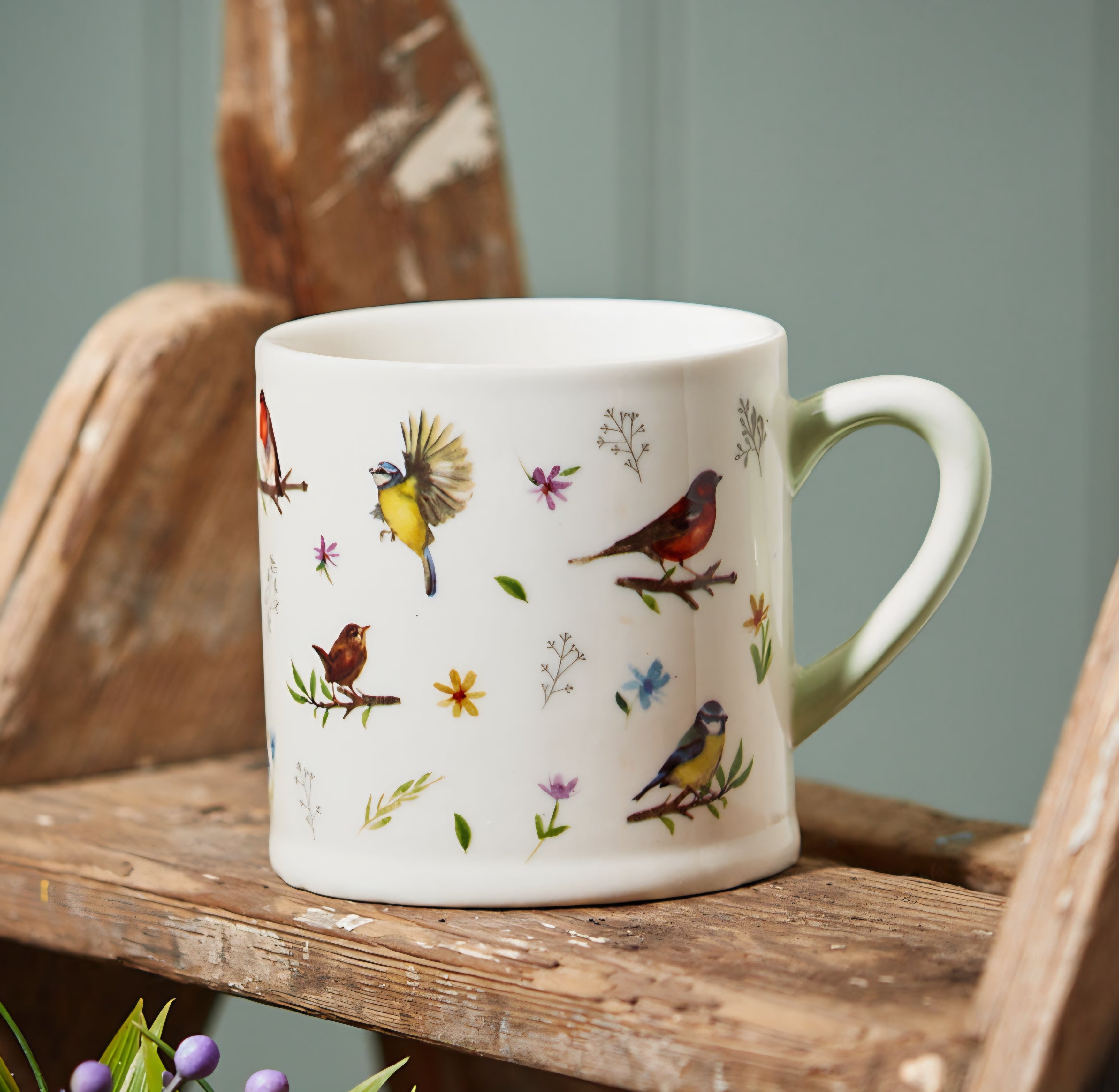 Garden Birds Mug - Stoneware