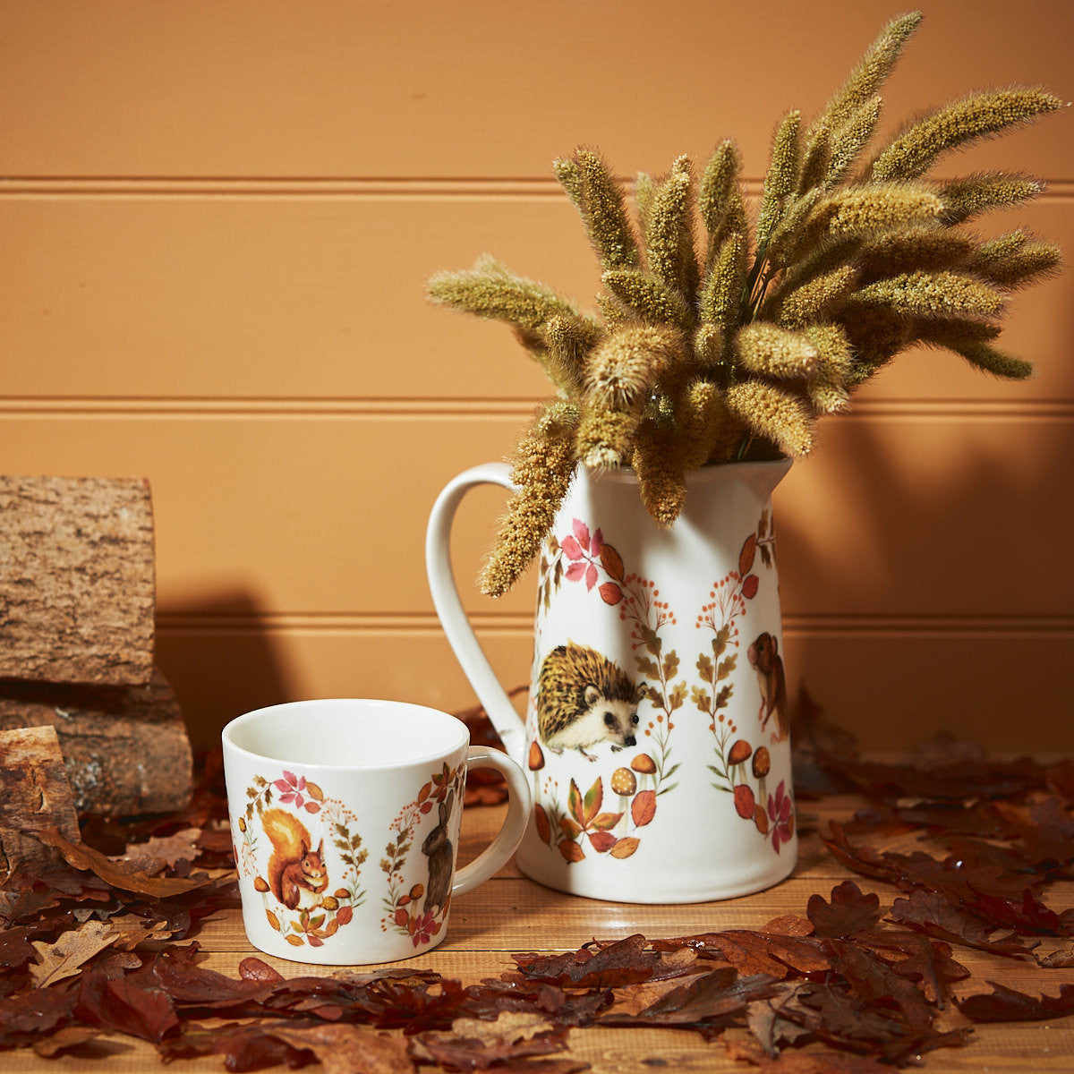 Autumn Forest Animal Woodland Mug & Jug
