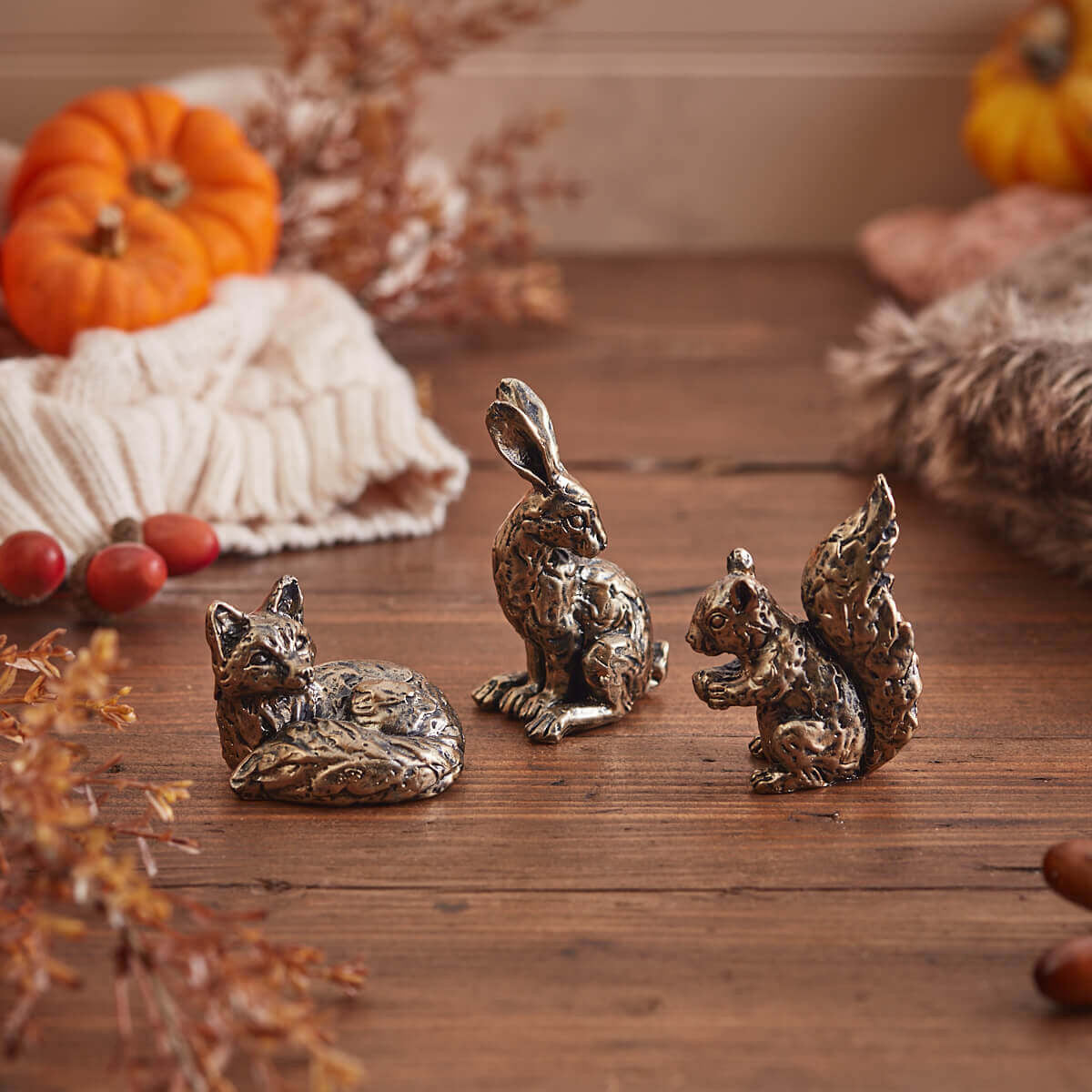 Bronze Woodland Animals