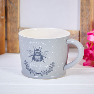 Bees Knees Grey Mug