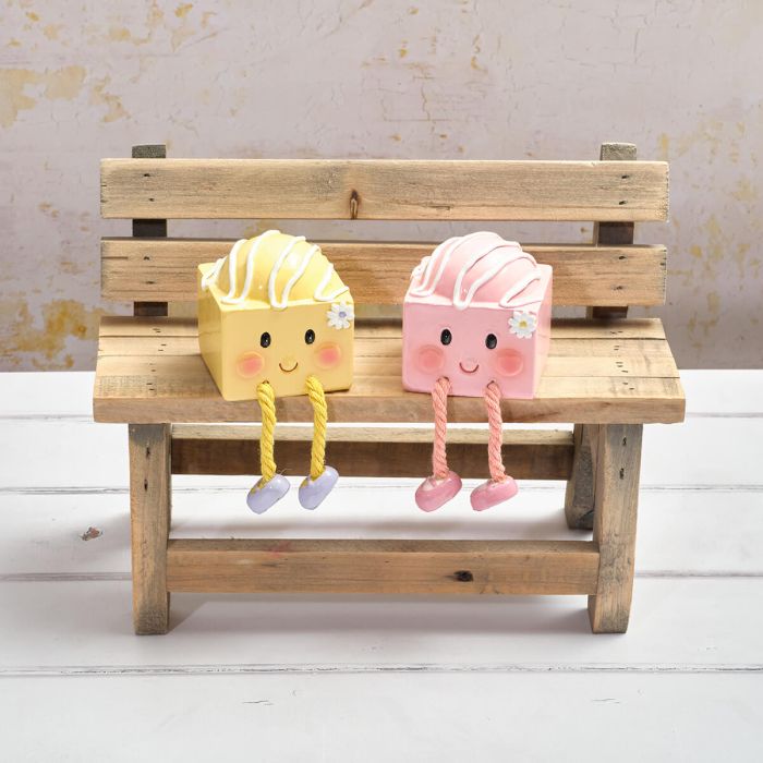 Fondant Fancy Cake Hand Crafted Shelf Sitter