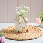 Cottage Garden Stoneware Shaped Vase - Large