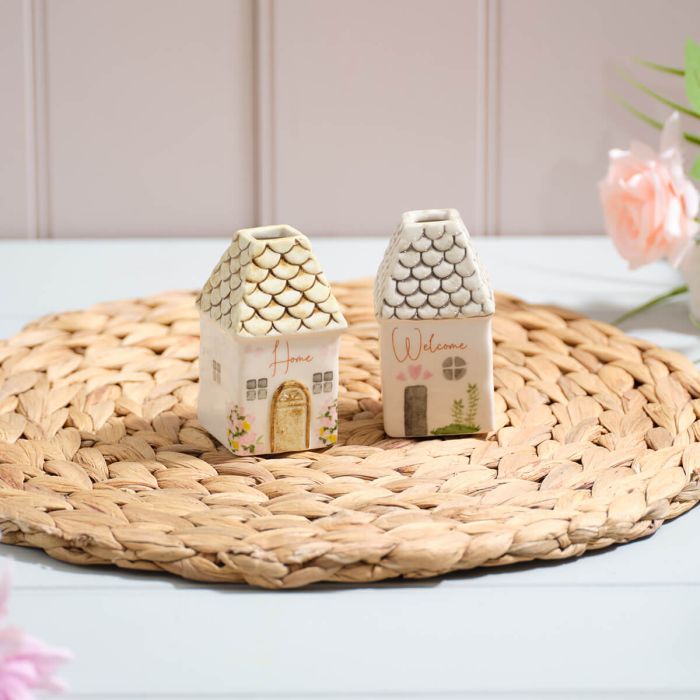 Cottage Garden Stoneware Shaped Vase - HOME / WELCOME