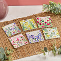 Spring Floral Ceramic Coasters - Daffs, Crocus, Daisies, Tulips