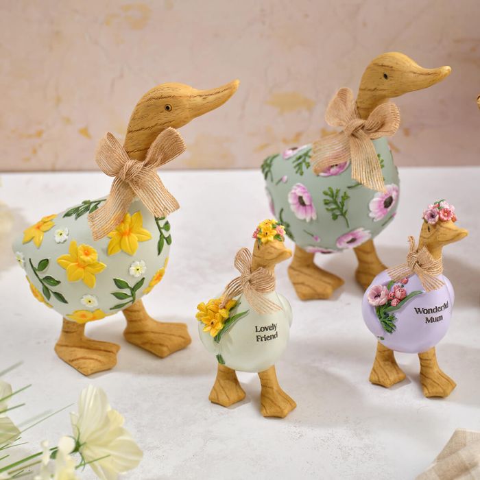 Floral Ducks - Lovely Friend / Wonderful Mum