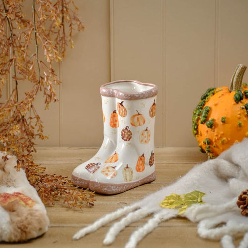 Autumn Pumpkin Wellington Boots Wellies