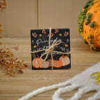 Set of 2 Autumn Pumpkin Harvest Slate Coasters