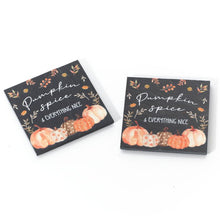 Load image into Gallery viewer, Set of 2 Autumn Pumpkin Harvest Slate Coasters PRE-ORDER
