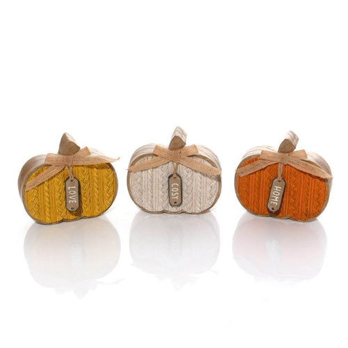 Autumn Knitted Effect Pumpkin Ornament *** PRE-ORDER ***