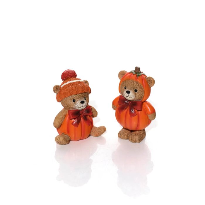 Teddy Bear Pumpkins - Pair *** PRE-ORDER ***