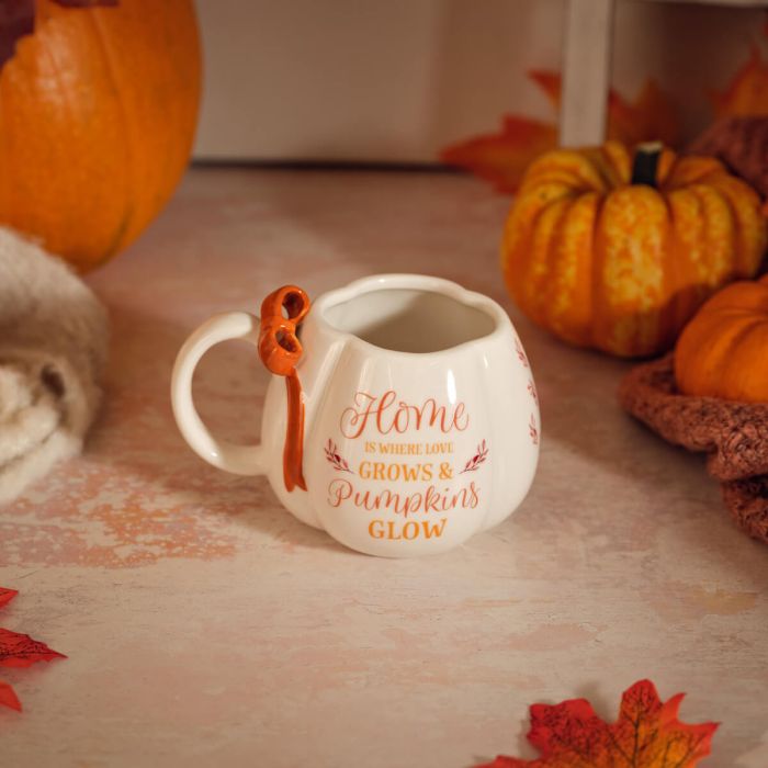 Autumn Pumpkin & Bow Mug *** PRE-ORDER ***