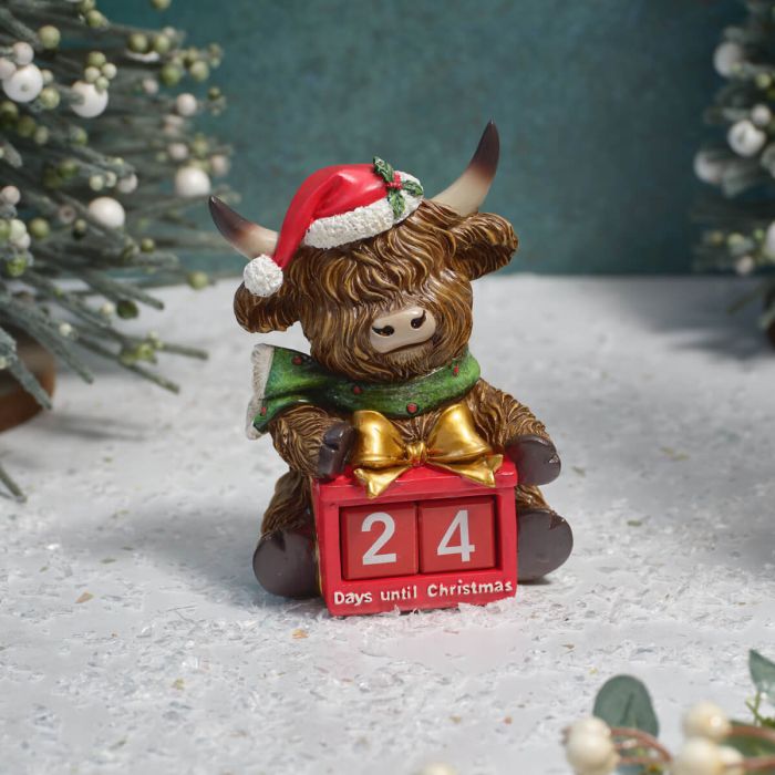 Highland Cow Christmas Countdown Calendar