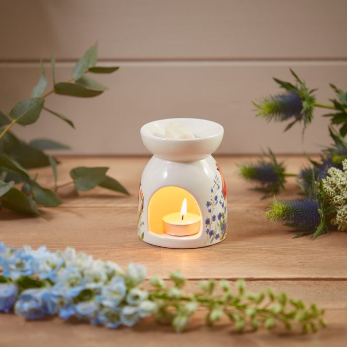 2nd Robin Forget Me Not Ceramic Wax Warmer / Burner