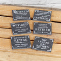 Retired Retirement Chunky Slate Coasters