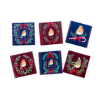 2nds Festive Robin Coasters - Set of 6