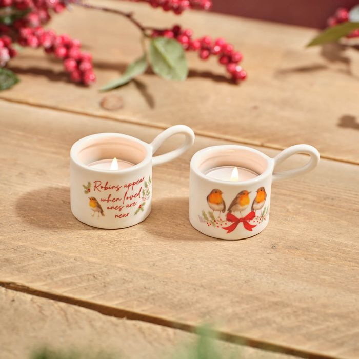 Robin Ceramic Tea Light Holder