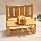 Resin Hot Cross Bun Dangly Shelf Sitter.
