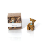 Tiny World Birthday Teddy Bear Holding Blue Flower Keepsake