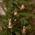 Christmas Woodland Animals Tree Decorations - Robin, Hedgehog, Hare, Squirrel