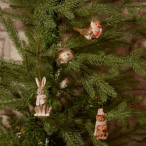 Christmas Woodland Animals Tree Decorations - PRE-ORDER