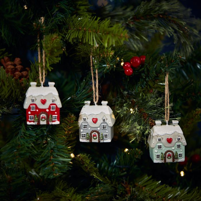 Christmas Cottages - Tree Decorations