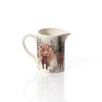Frosted Trees Highland Cow Scene Jug