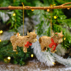 Christmas Highland Cow Tree Decorations