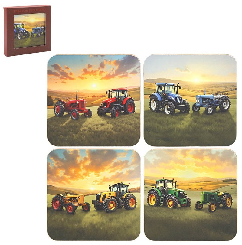 Tractor Coasters Set of 4