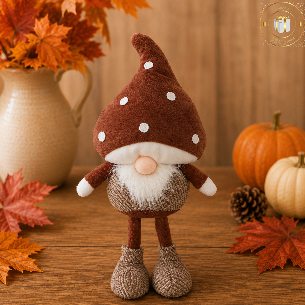Autumn Woodland Mushroom Gonk - Stood