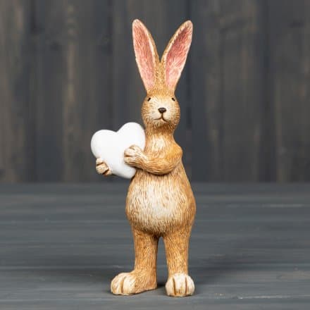 Sophie the Rabbit - Holding a White Heart
